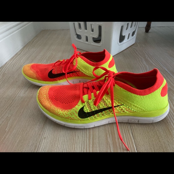 nike free flyknit 4.0 mens yellow